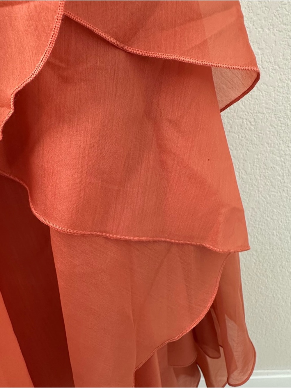 AJE PANDOREA LAYERED MAXI DRESS in Coral Clay SZ AUS 6 US 2 - Picture 4 of 10